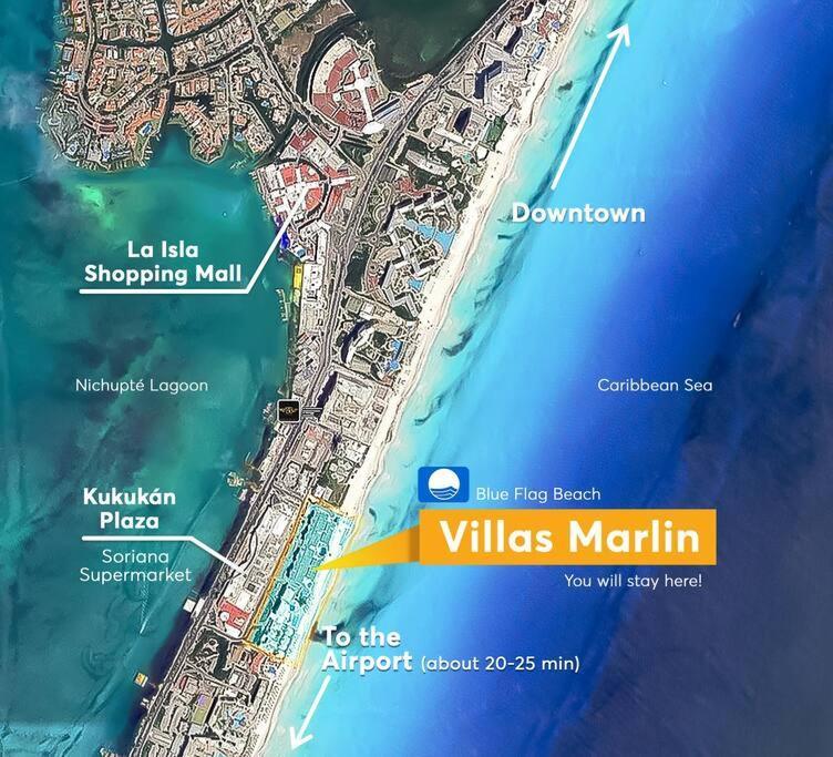 Villa Aurora Beautiful Beachfront Apartment Cancún Esterno foto