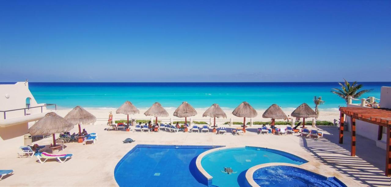 Villa Aurora Beautiful Beachfront Apartment Cancún Esterno foto